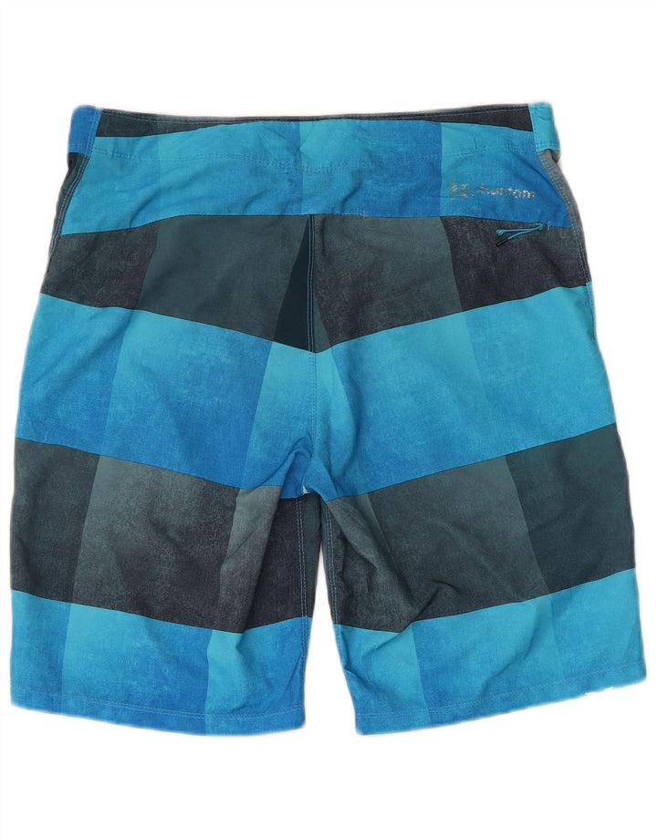 Pantaloni scurți de înot grafic pentru bărbați Hurley, albastru mediu, poliester color bloc