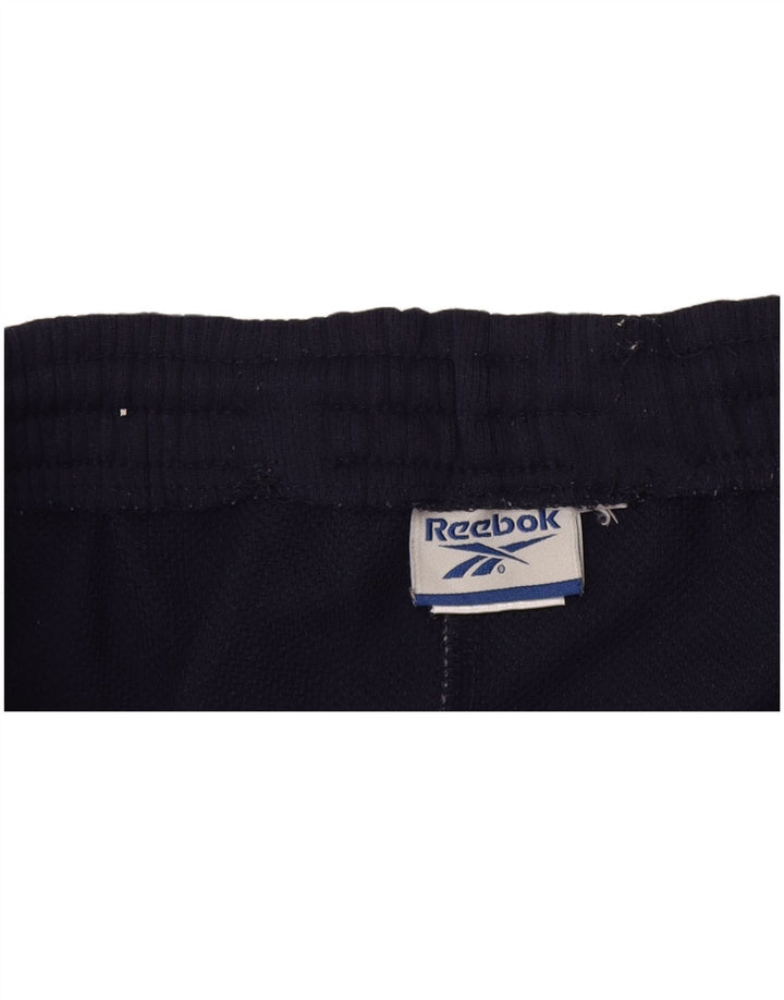 Pantaloni de trening grafic Reebok pentru bărbați, mari, albastru, poliester