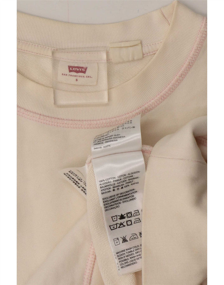 Pulover supradimensionat pentru femei Levi's, UK 10, bumbac alb