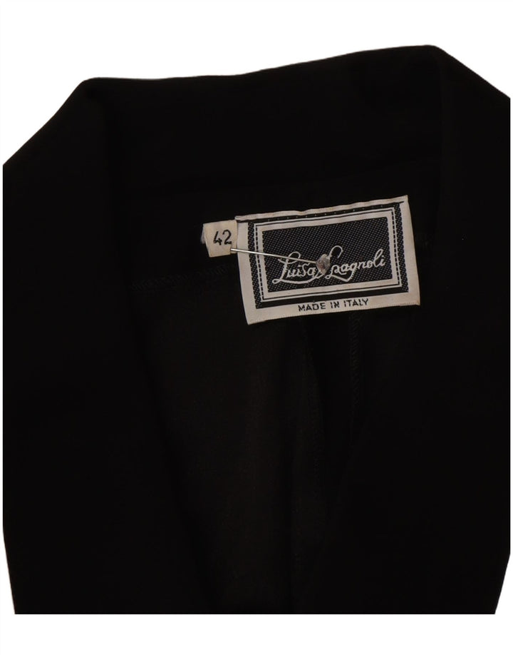 Rochie cămașă cu cravată în față pentru femei Luisa Spagnoli IT 42 Medium Black