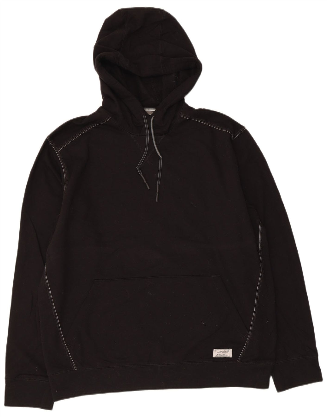 Pulover cu glugă pentru bărbați Eddie Bauer, mare, negru, bumbac