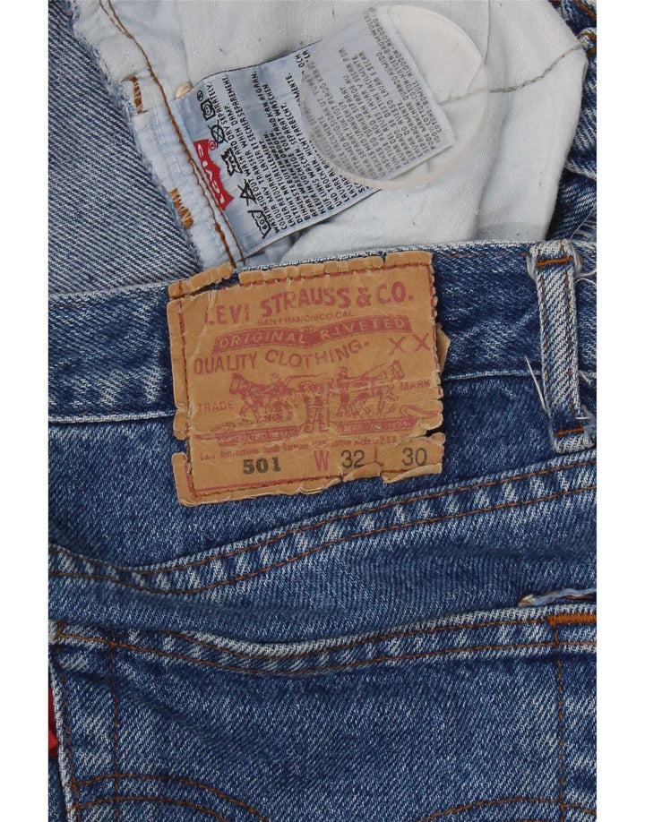 Blugi drepti 501 pentru femei Levi's W32 L30 bumbac albastru