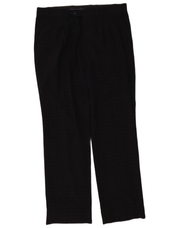 Pantaloni de costum drepți pentru bărbați Marks & Spencer, Blue Harbour, L36 L31