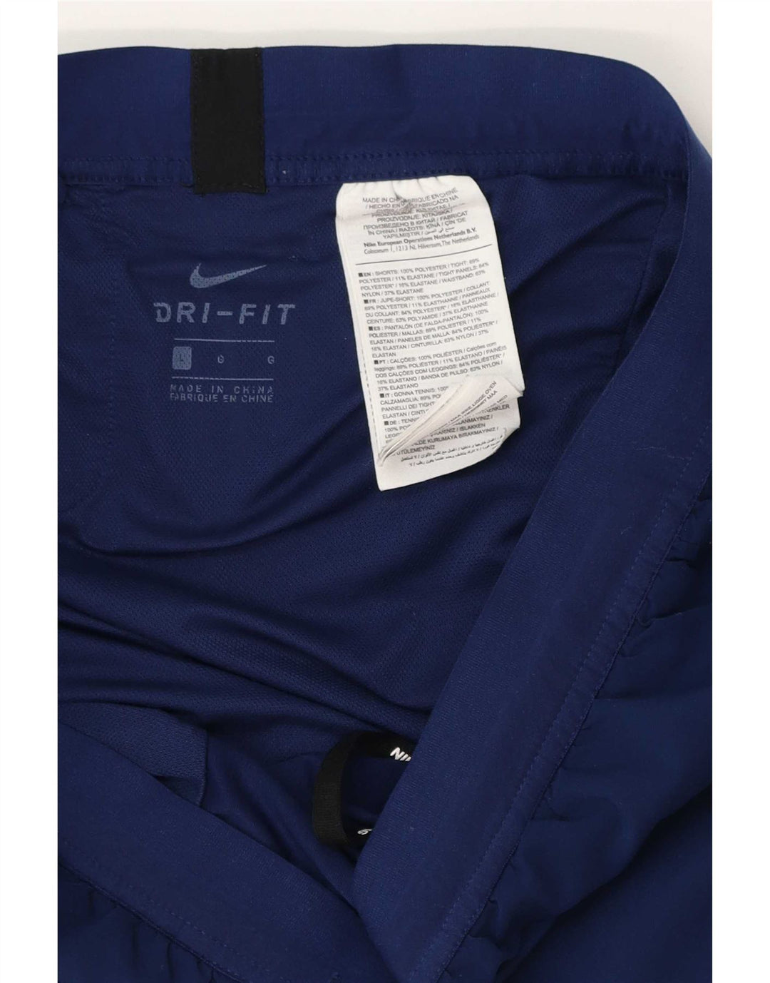 Pantaloni scurți sport Nike Dri Fit pentru femei UK 16, mari, bleumarin, poliester