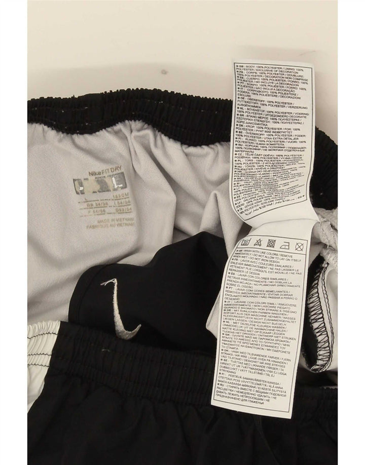 Pantaloni scurți sport Nike pentru bărbați, mari, negru, poliester color bloc