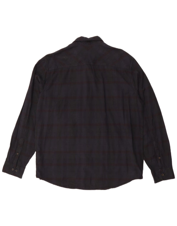 Cămașă pentru bărbați Timberland Slim Fit 2XL, bumbac cu dungi bleumarin