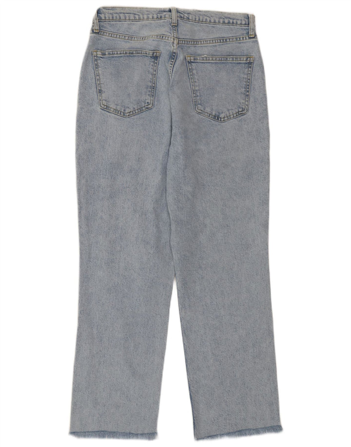Blugi drepti pentru femei Zara EU 40 Medium W30 L26 Albastru