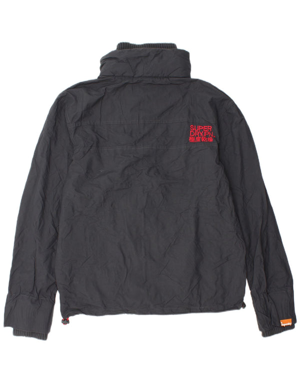 Jachetă de ploaie Superdry pentru bărbați, UK 40, mare, gri, nailon