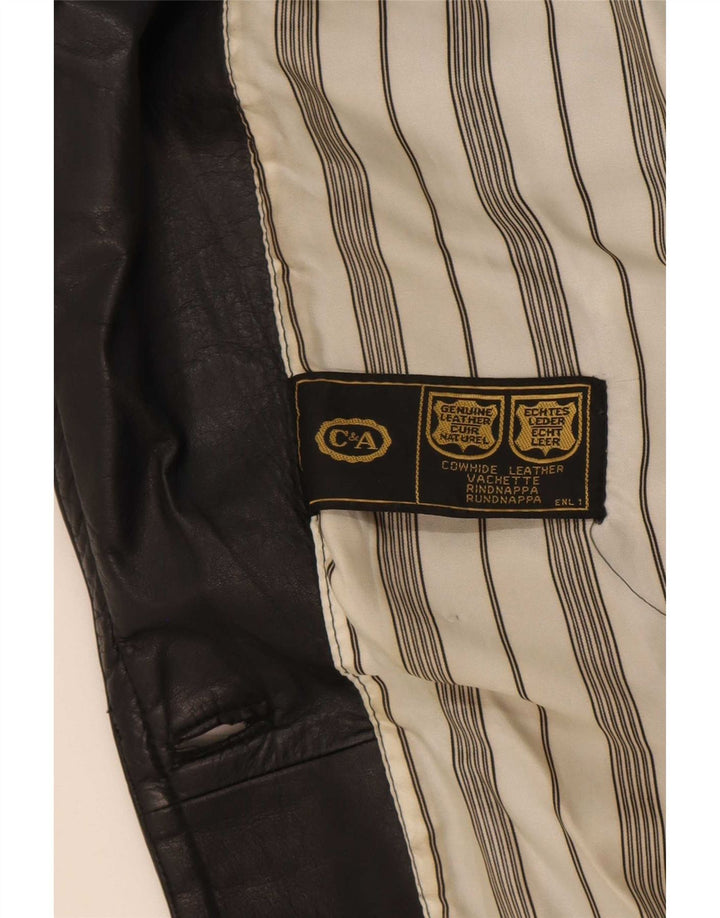Palton din piele pentru femei C&A UK 18 XL negru