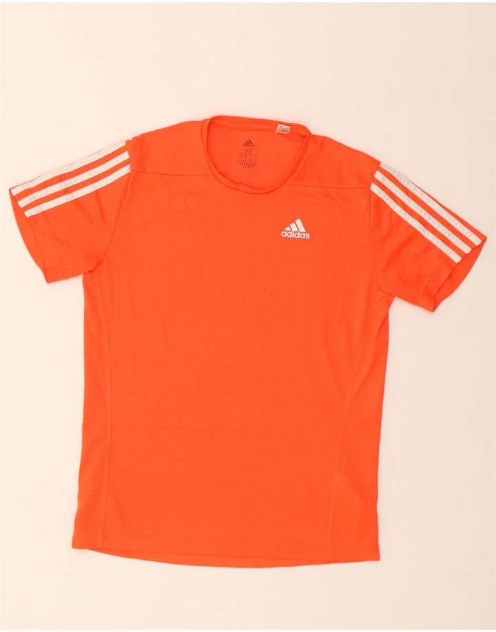 ADIDAS Mens Aeroready T-Shirt Top XS Orange Polyester Vintage Adidas and Second-Hand Adidas from Messina Hembry 