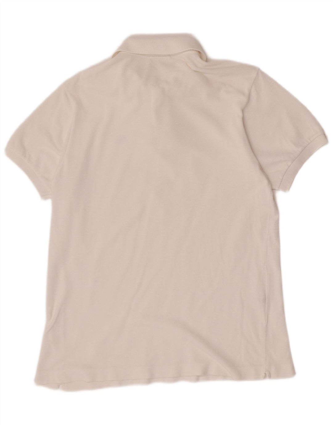Tricou polo Lacoste pentru bărbați, mărimea 4, bumbac alb mediu