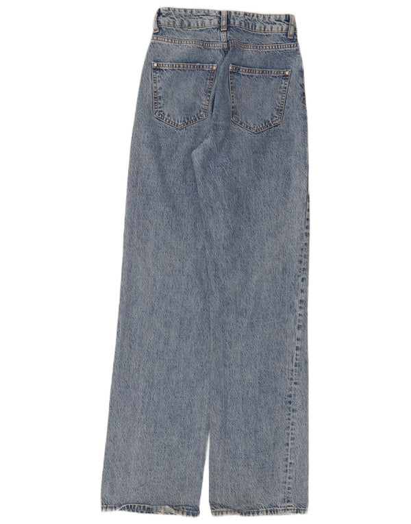Blugi Zara femei cu talie înaltă EU 34 2XS L24 L34 Albastru