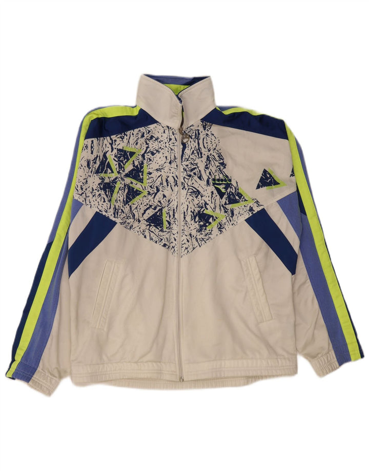 Jachetă de trening pentru bărbați DIADORA UK 40 Poliester color bloc alb mediu