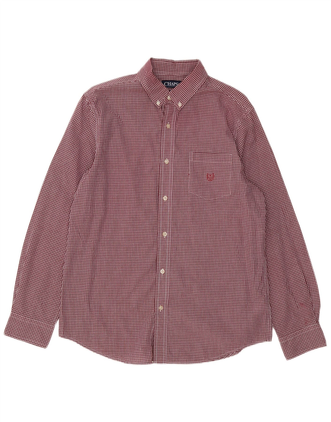 Cămașă personalizată pentru bărbați Chaps, din bumbac mare roșu Gingham