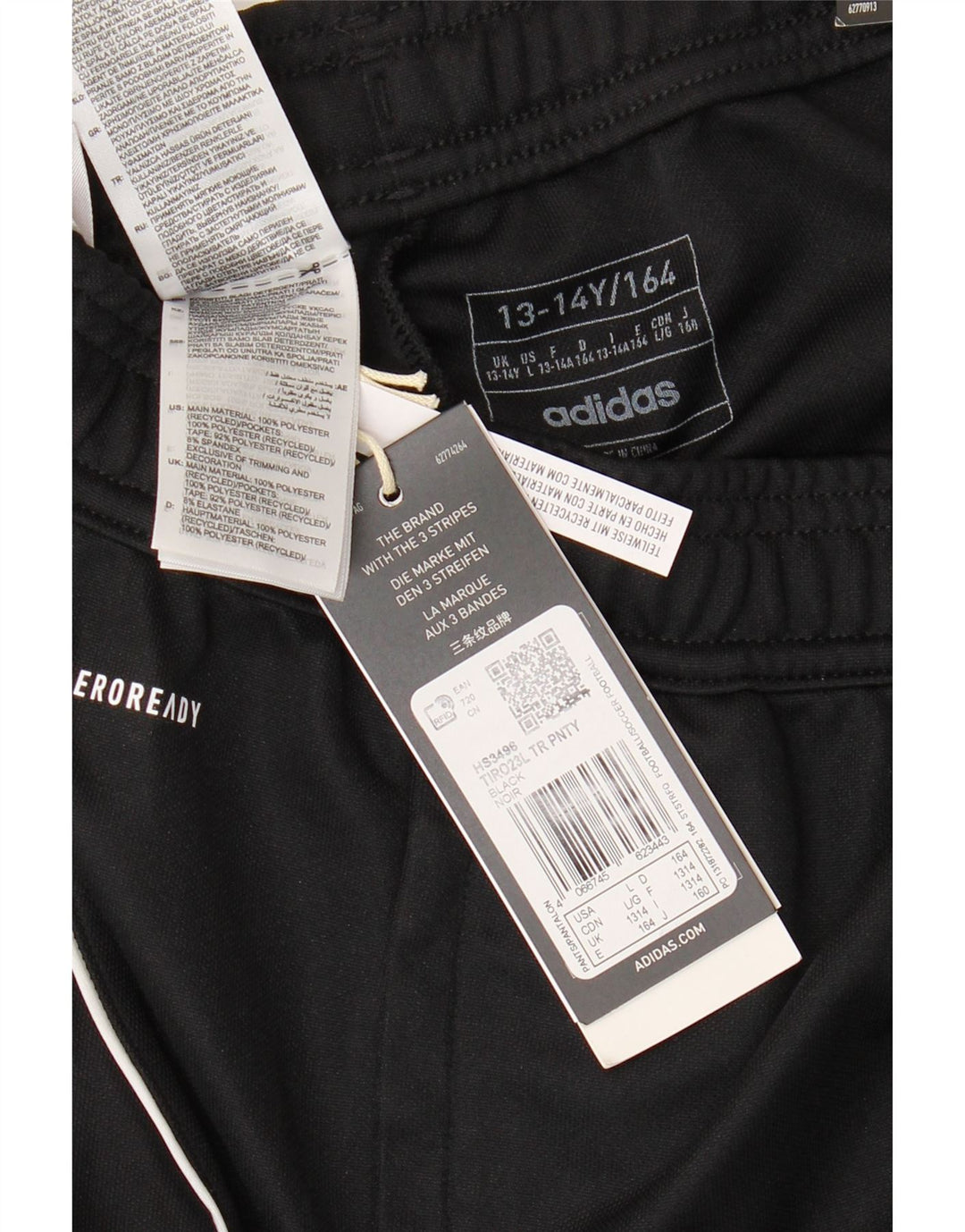 ADIDAS Băieți Crusaders F.C. Pantaloni de trening grafic 13-14 ani negri