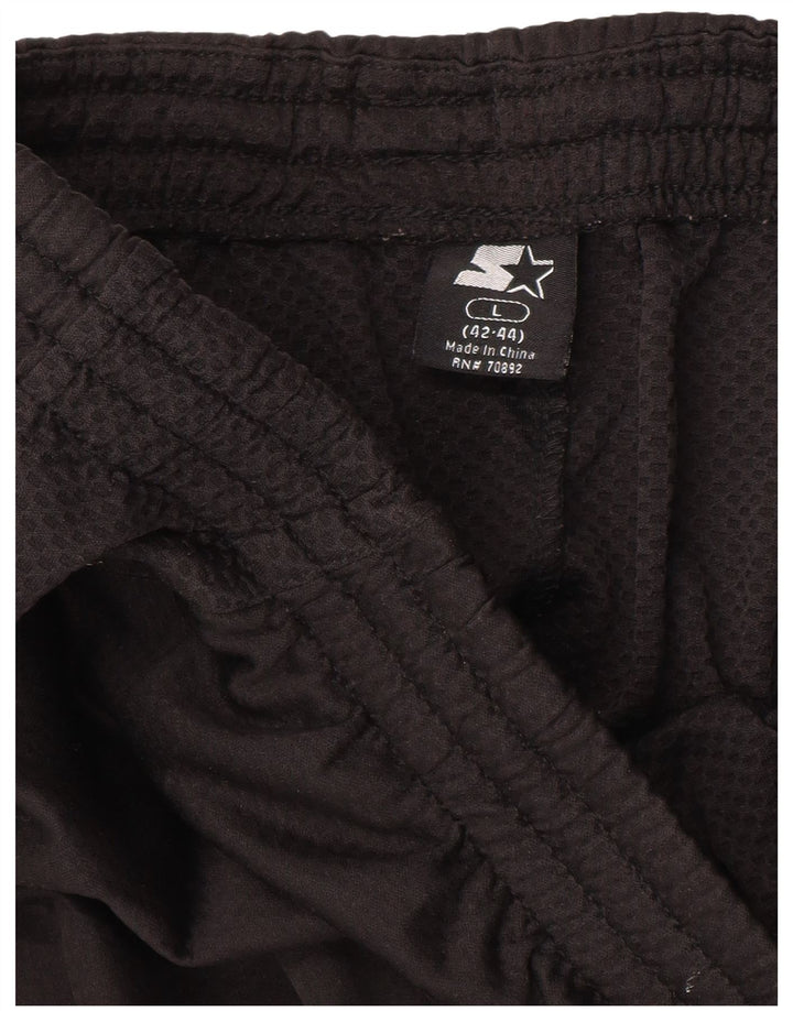 STARTER Mens Tracksuit Trousers Large  Black Polyester