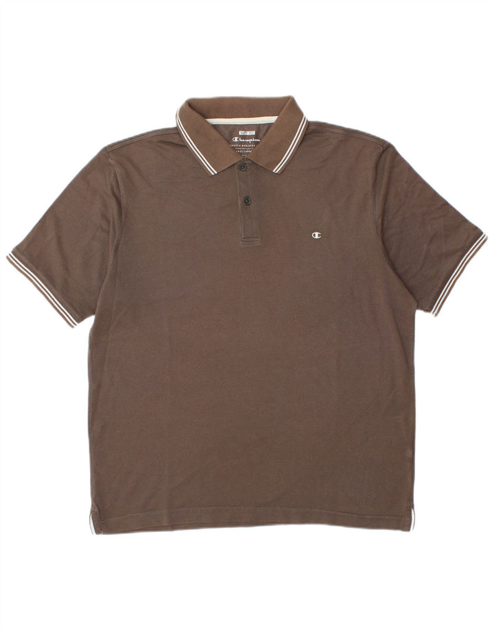 Tricou polo pentru bărbați Champion Easy Fit Maro mare