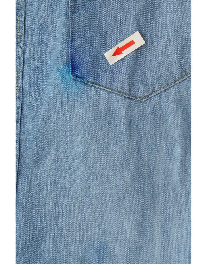 Cămașă Levi's pentru bărbați, cu ajustare standard, din denim, mare, albastru, bumbac