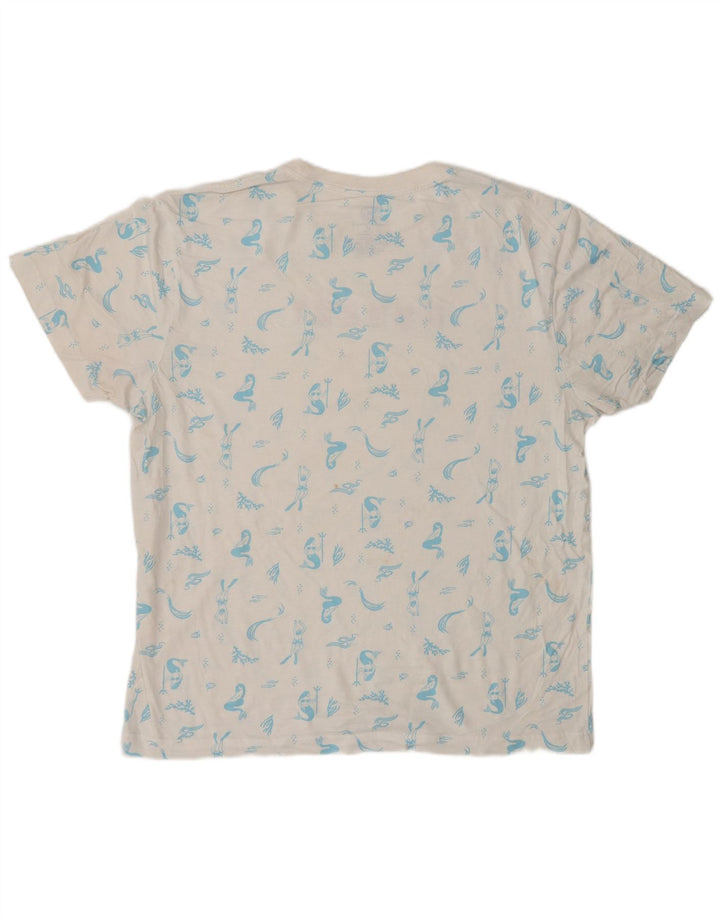 Tricou grafic HURLEY pentru bărbați Top mediu din bumbac alb