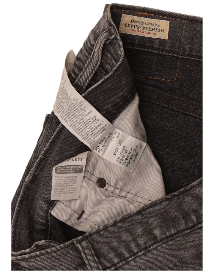 Blugi conici pentru bărbați Levi's Slim Tapered W36 L30 bumbac gri