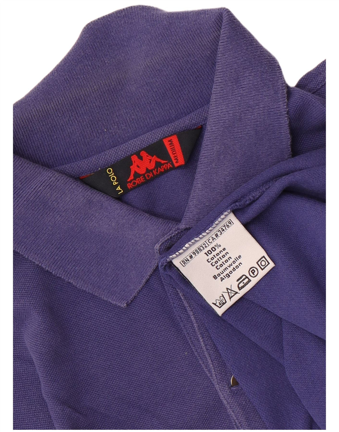 Cămașă polo pentru bărbați Kappa, bumbac violet mediu