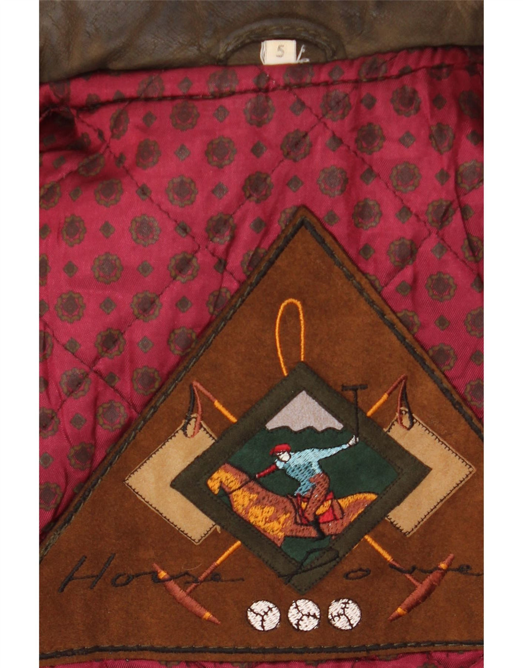 Jachetă din piele vintage pentru bărbați UK 42 XL Kaki Colorblock Clasic