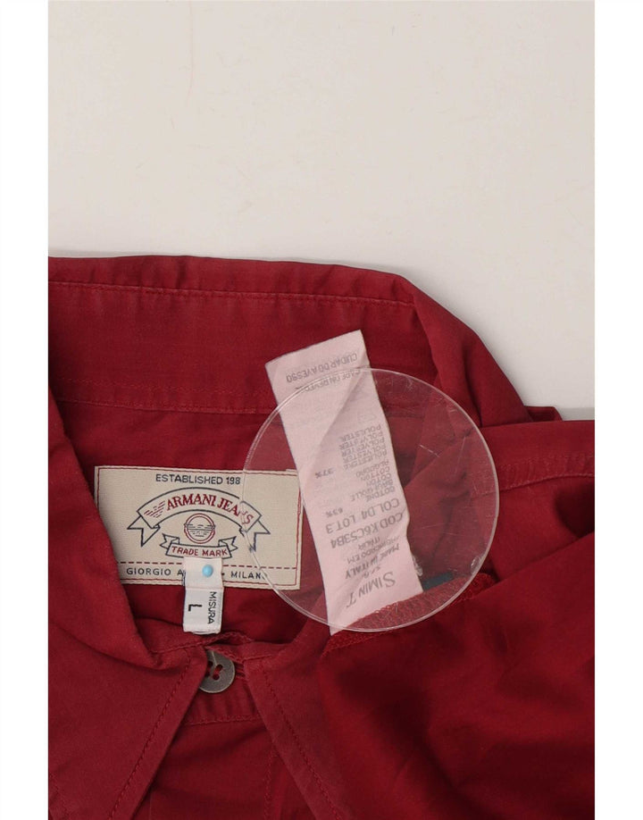 Camasă bărbați Armani Jeans Bumbac roșu mare