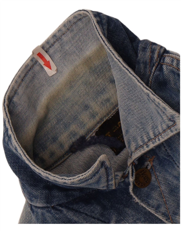 Jachetă Lee pentru femei Crop denim UK 12 Medium Blue
