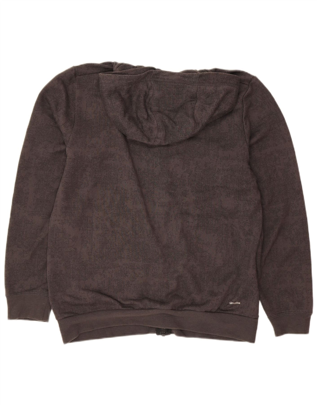 Adidas Băieți Graphic Zip Hoodie Pulover 13-14 Ani Gri Poliester