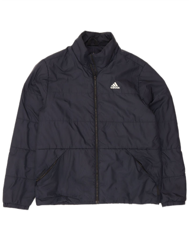 Jachetă căptușită pentru bărbați Adidas UK 38 Medium Bleumarin Poliester