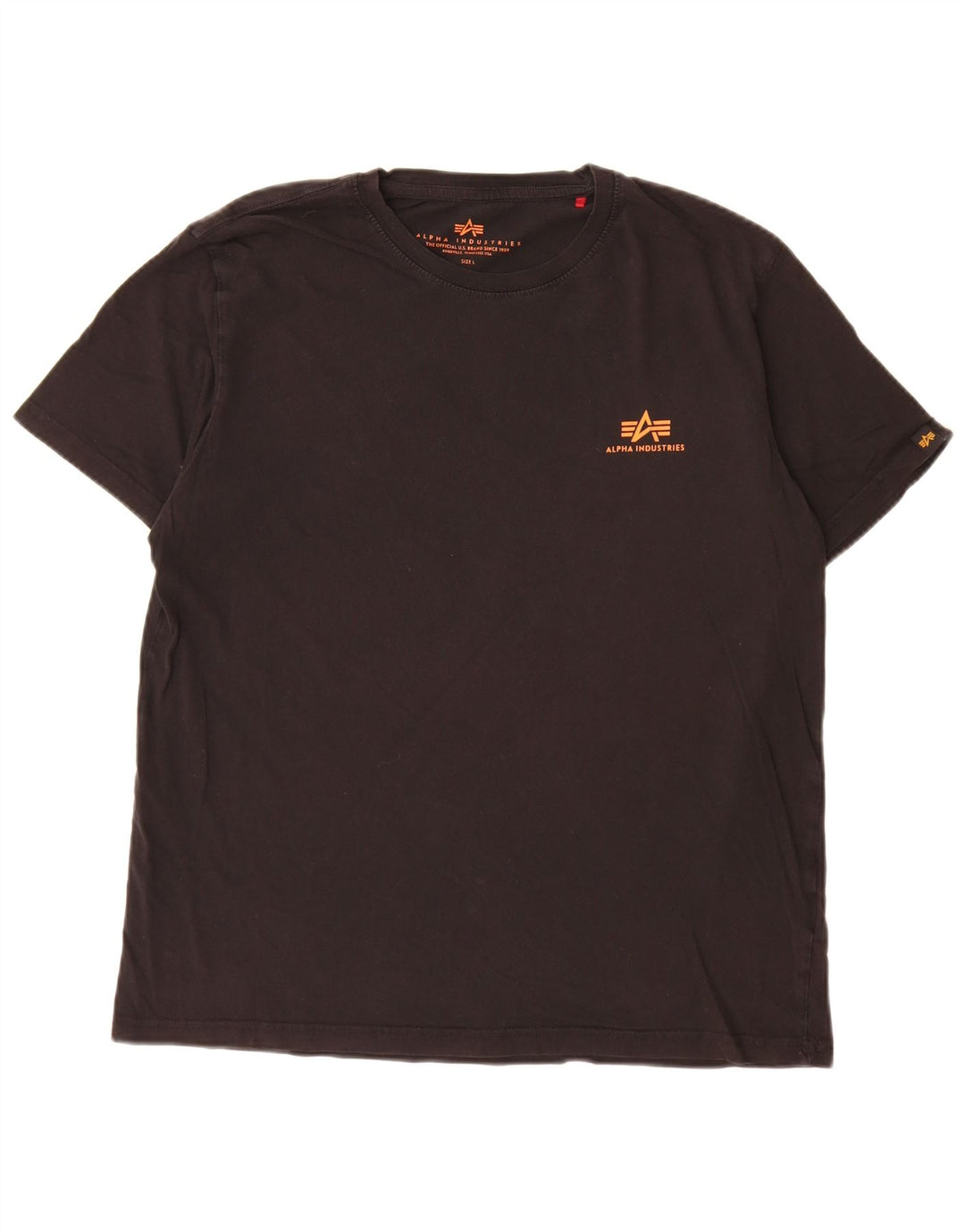 Tricou pentru bărbați Alpha Industries Top mare negru