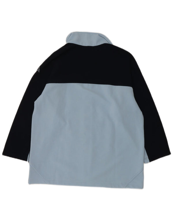 Jachetă de trening Kappa pentru femei, cu mâneci 3/4, UK 18 XL, albastru, bloc de culoare