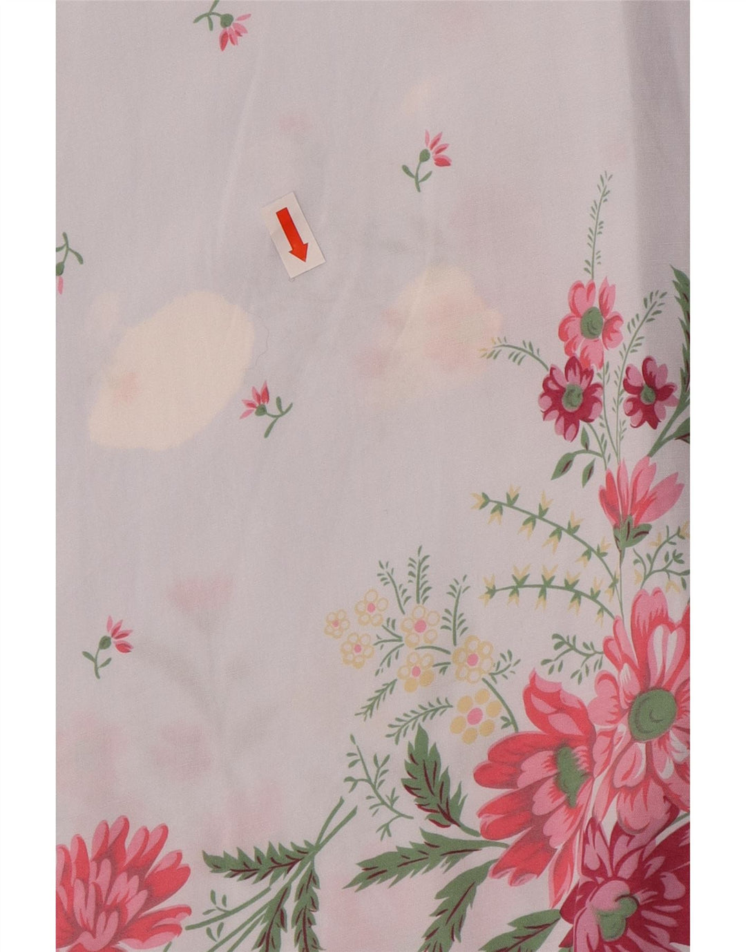 Cămașă Benetton cu mânecă scurtă pentru femei IT 46 Large Blue Floral Viscose