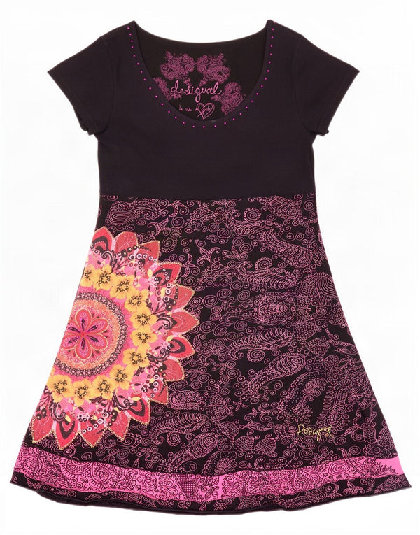Rochie A-Line Desigual pentru femei UK 12 Medium Purple Paisley