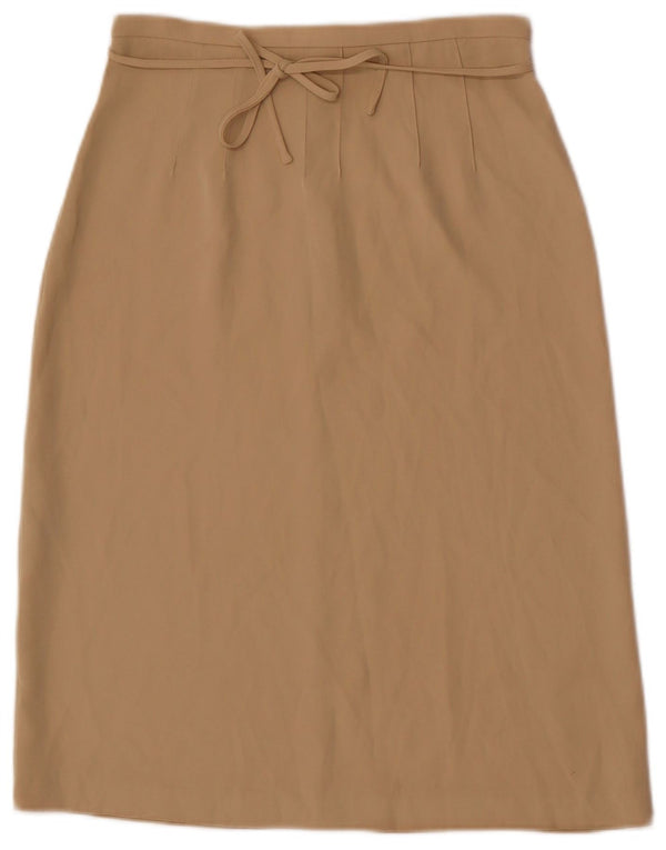 Fusta Midi Femei Stefanel IT 40 Small W26 Bej Poliester