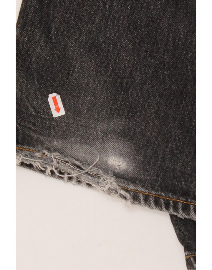Blugi drepti pentru bărbați LEVI'S 501 W32 L32 bumbac negru