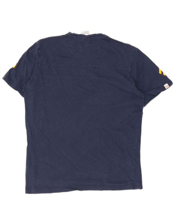 Tricou Bărbați Adidas Top Mediu Bleumarin Bumbac