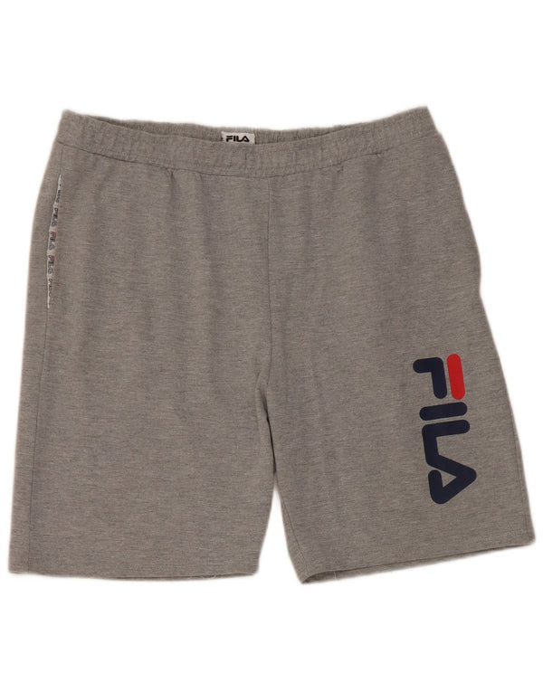 Pantaloni scurți sport Fila pentru bărbați, mari, gri, bumbac