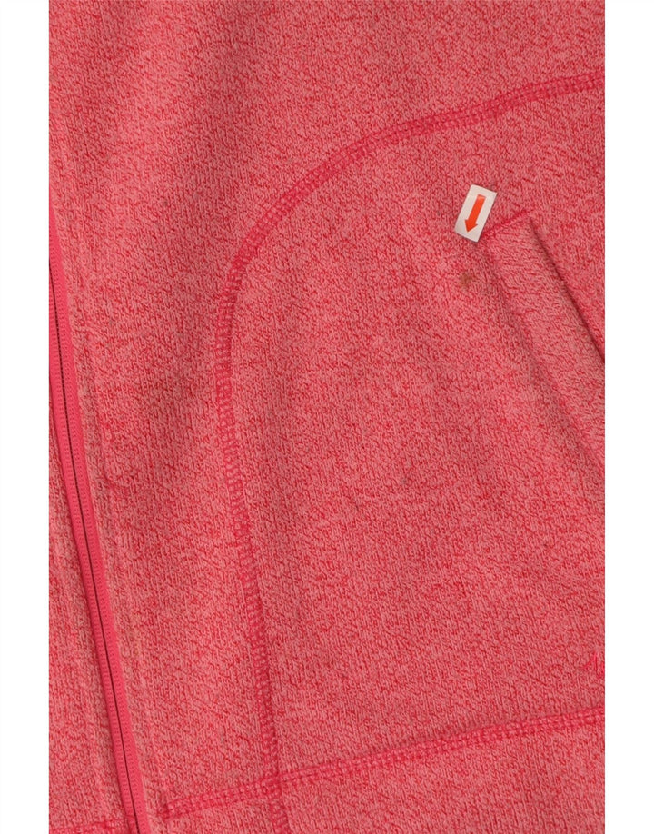 WEIRD FISH Womens Tracksuit Top Jacket UK 16 Large Pink Polyester