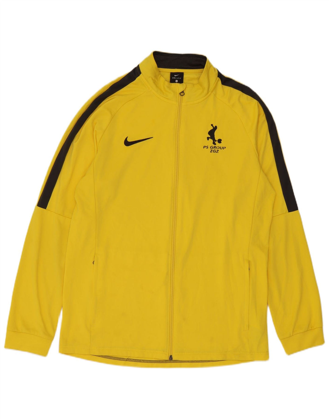 Jachetă de top pentru trening cu grafică Nike pentru bărbați, mare, galben, din poliester