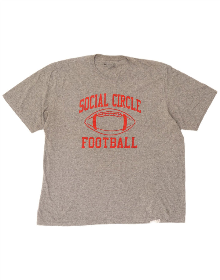 Tricou grafic Russell Athletic pentru bărbați Top 2XL gri