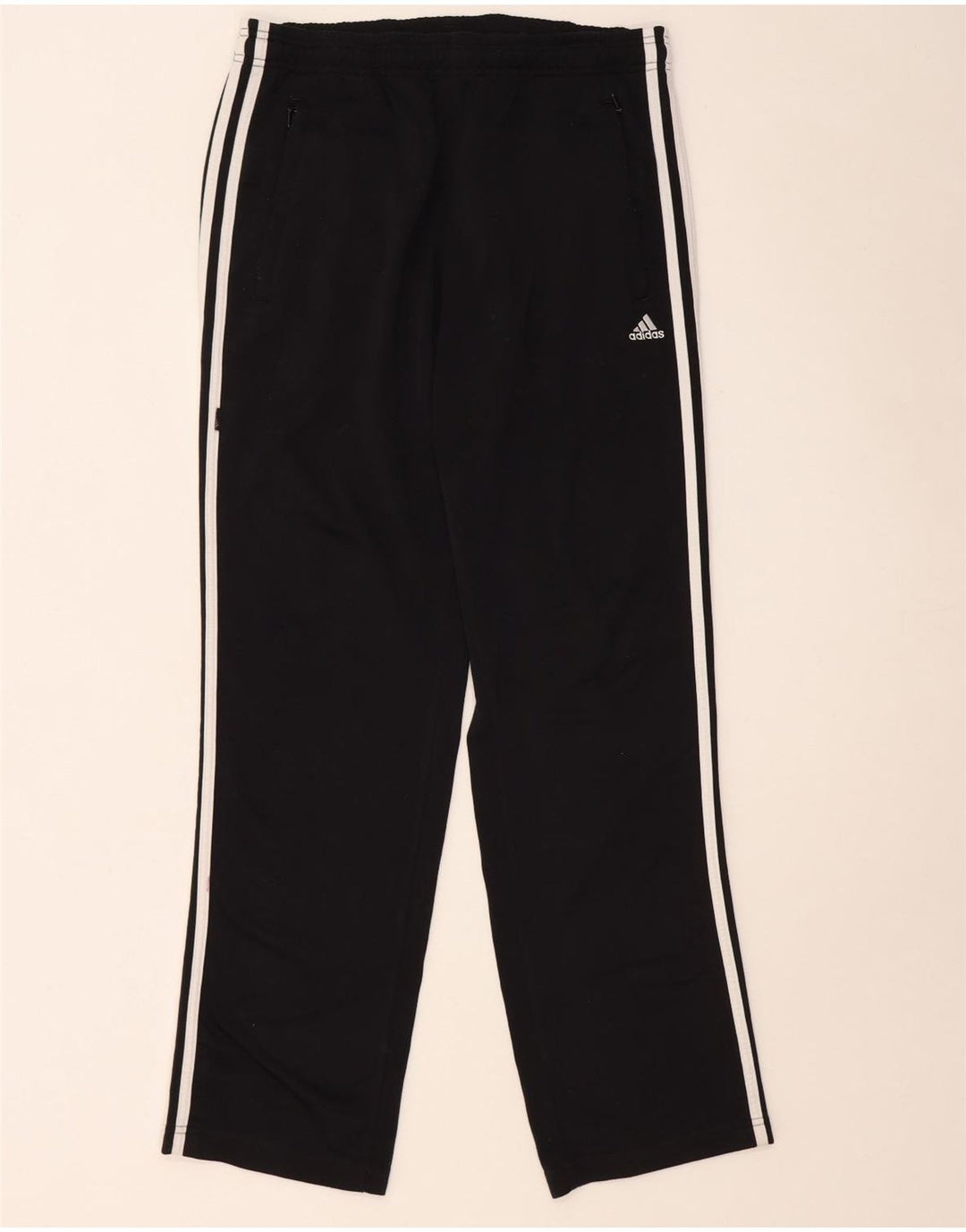 Pantaloni de trening Adidas pentru bărbați, poliester negru mic