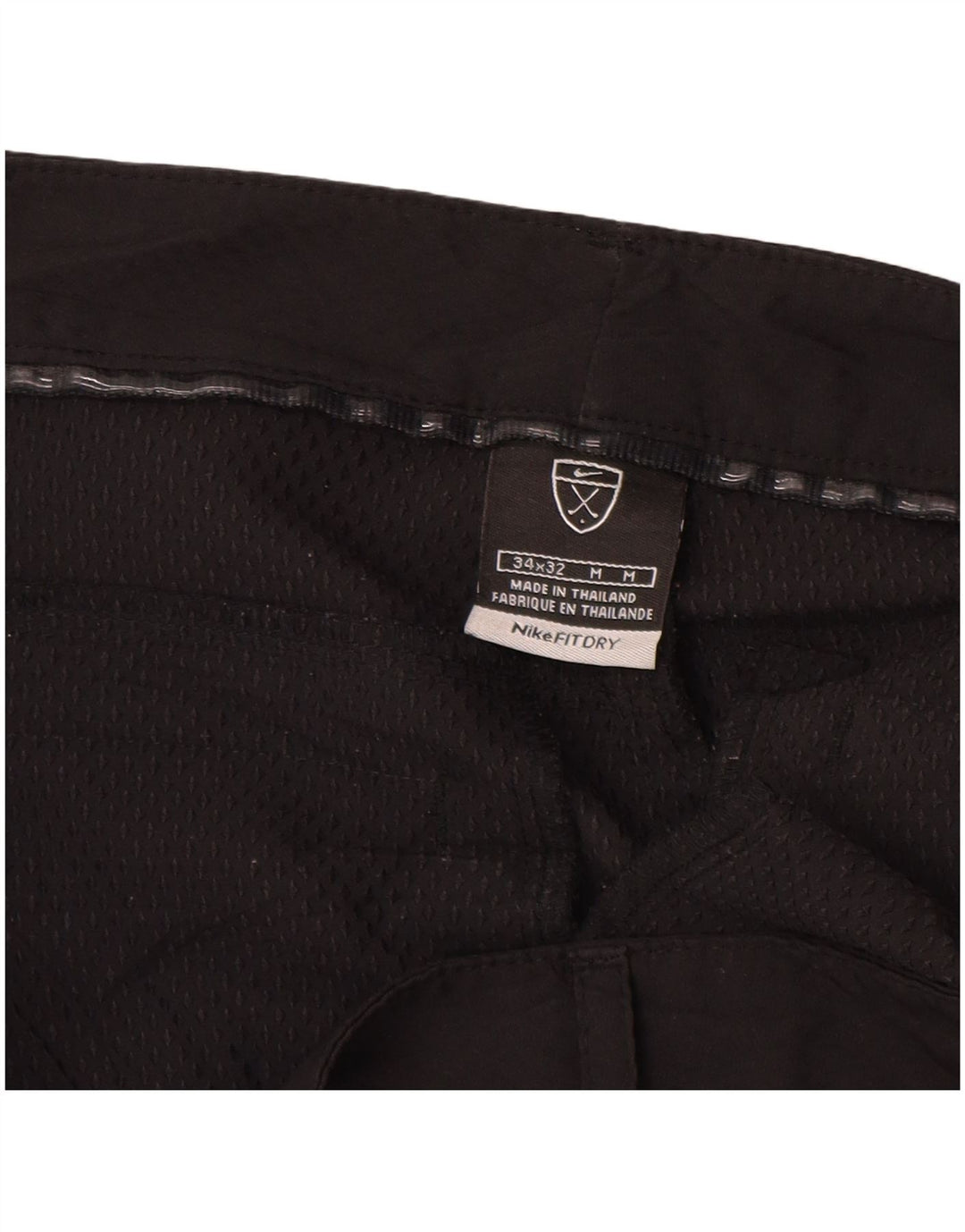 Pantaloni casual drepti pentru bărbați NIKE W34 L32 poliester negru