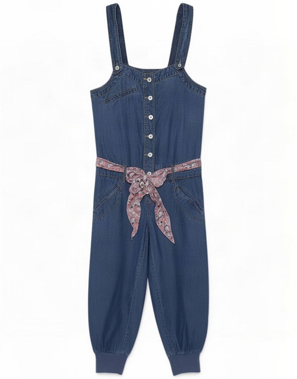 Salopetă fără mâneci pentru femei River Island US 6 Medium Blue Lyocell