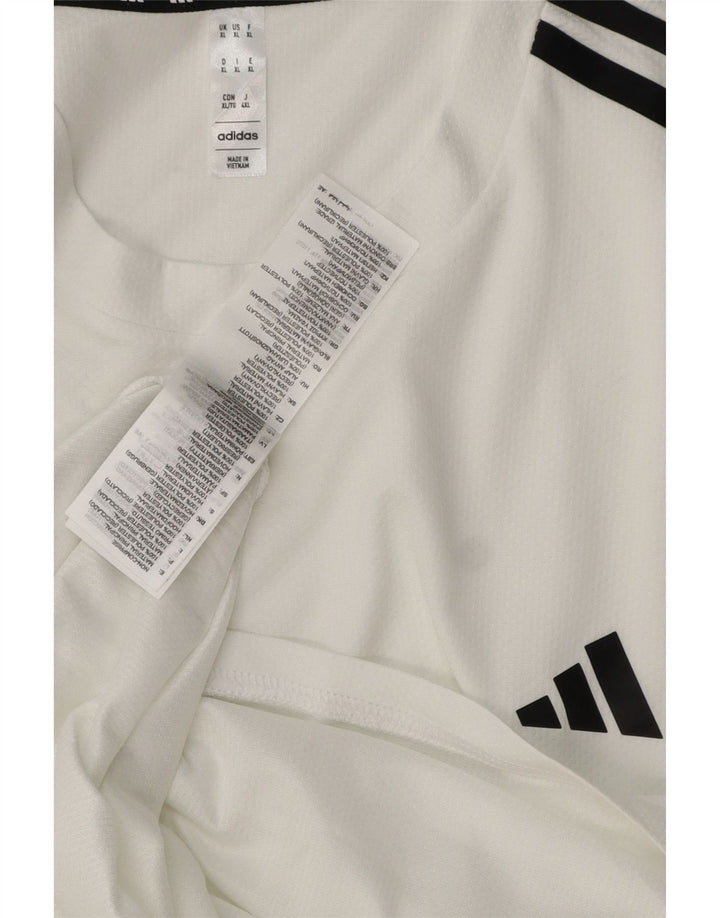 Tricou pentru bărbați Adidas Aeroready Top XL Poliester alb