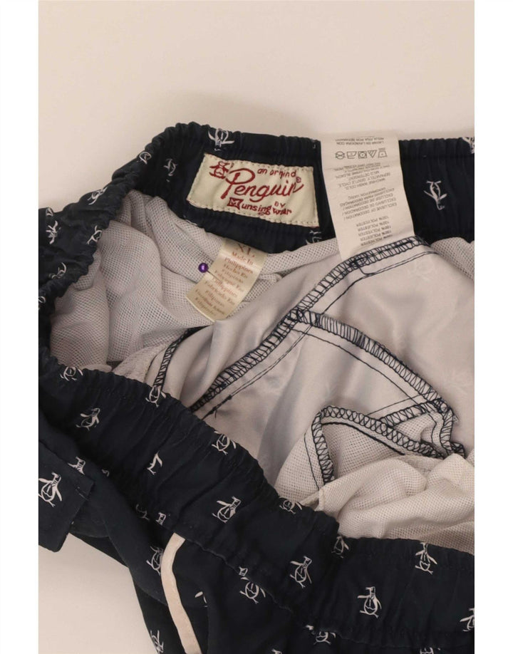 Pantaloni scurți de înot cu grafică pentru bărbați Penguin XL poliester bleumarin