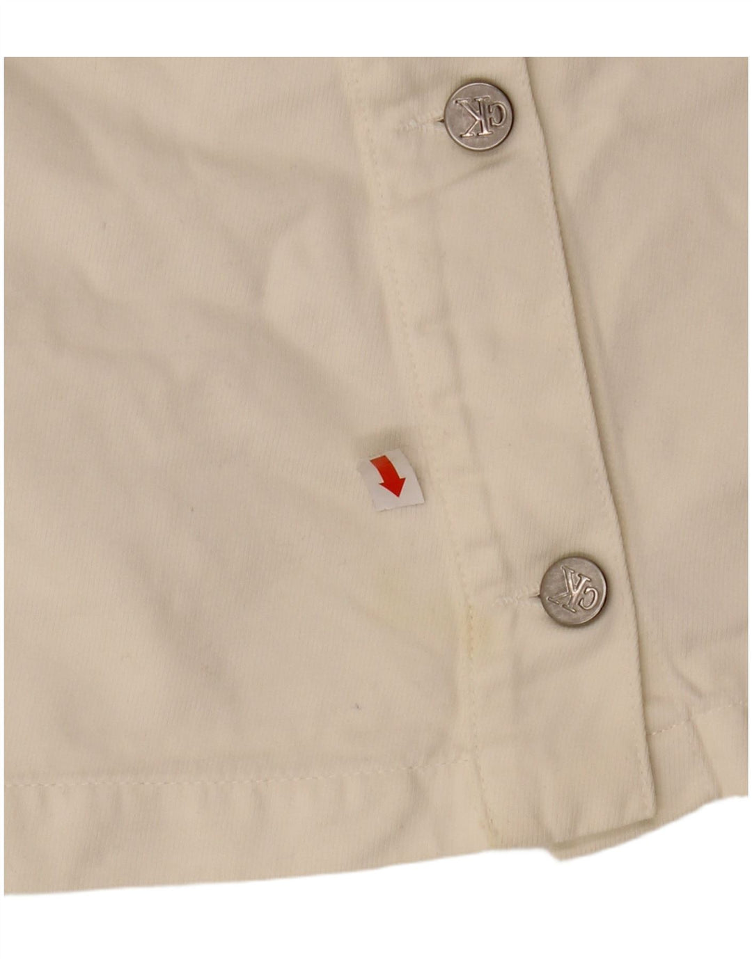 Fustă mini pentru femei CALVIN KLEIN W30 bumbac alb aproape mediu