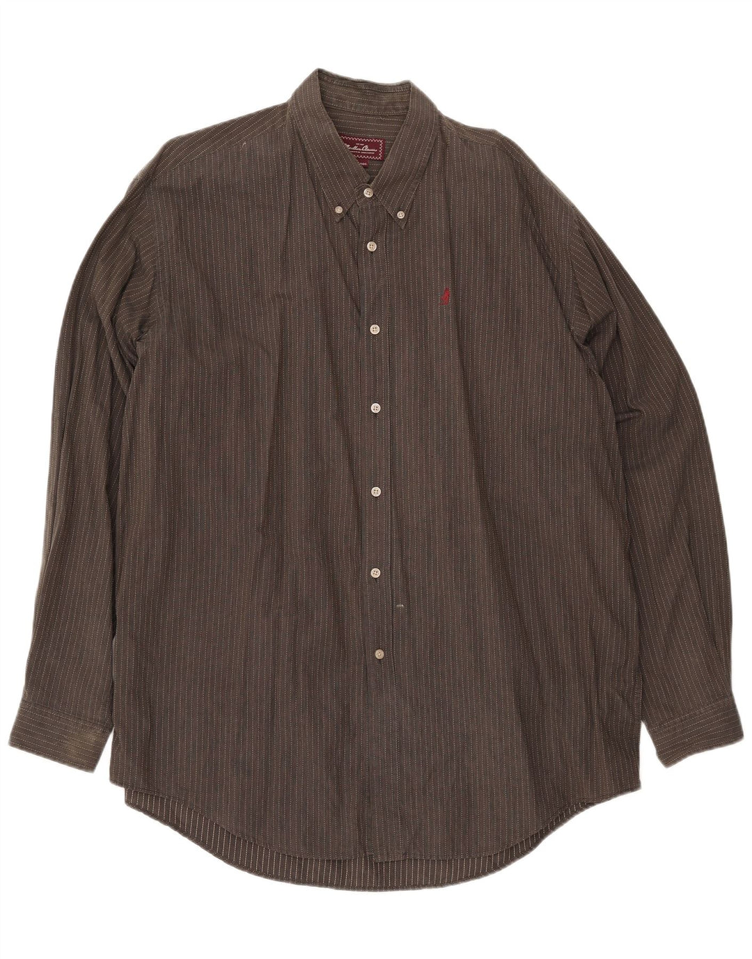 Cămașă pentru bărbați Marlboro Classics 3XL, bumbac cu dungi gri