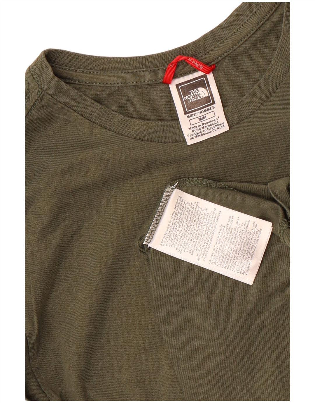 Top pentru bărbați The North Face cu mânecă lungă, bumbac mediu kaki