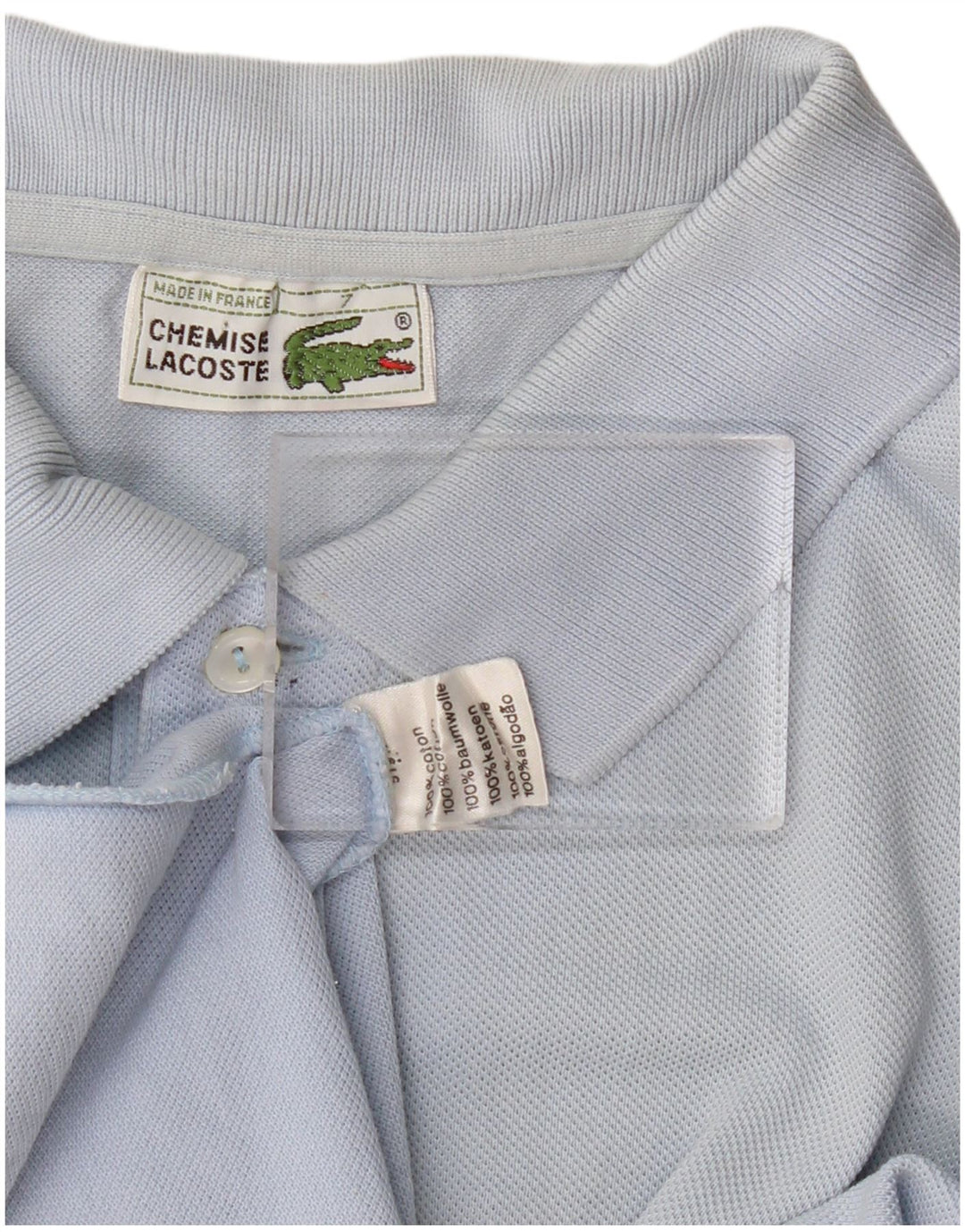 Tricou polo pentru bărbați LACOSTE Mărimea 7 2XL Bumbac albastru